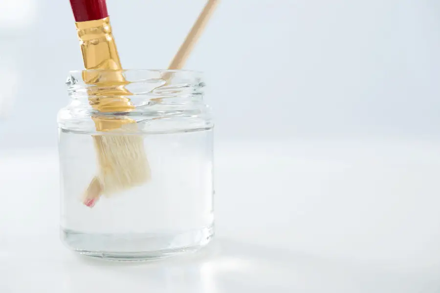 paint thinner to clean brushes